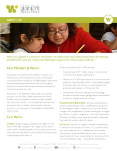 About Us - Washington Area Women's Foundation Website