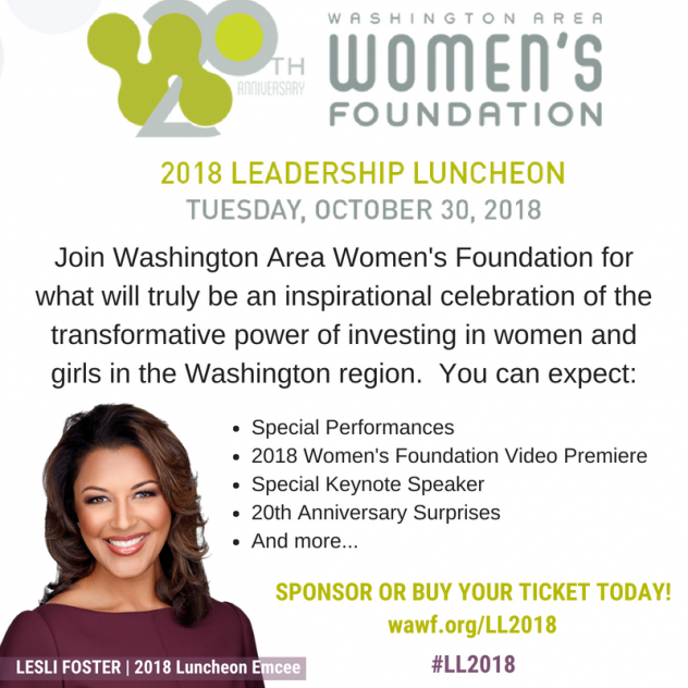 2018 Leadership Luncheon - Washington Area Women's Foundation Website